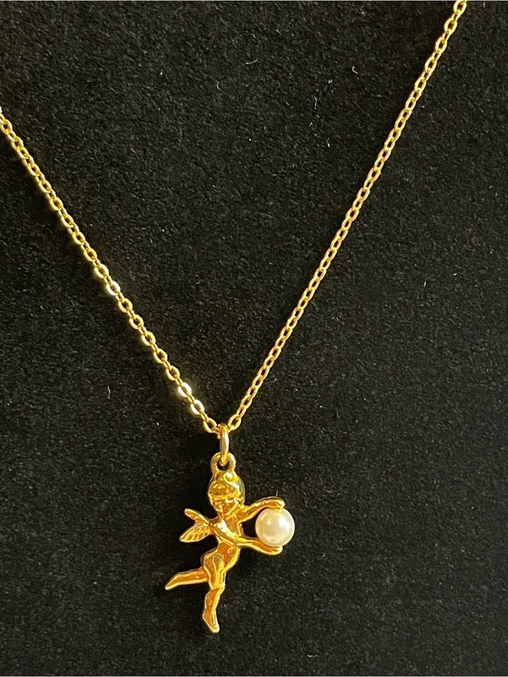 Vintage Korea cherub necklace - Picture 1 of 2